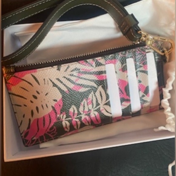 Furla card wallet wristlet in palm foliage - Picture 6 of 10